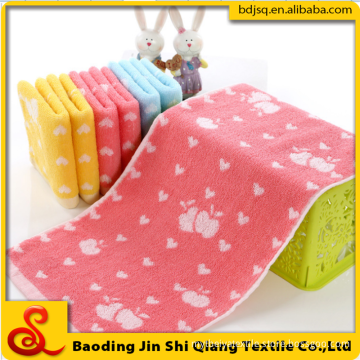 light color jacquard apples cheap price small hand towel for kids